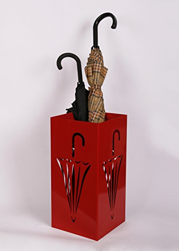 Regenschirmständer Design Umbrella Closed, 23 x 23 cm, rot, Marke: Szagato, Made in Germany (Schirmständer, Schirmhalter, Regenschirmhalter) von Szagato
