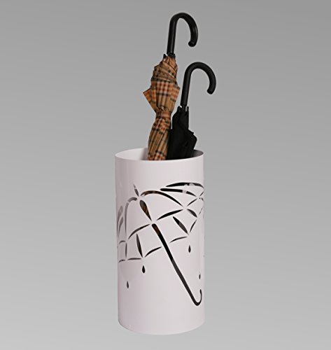 Regenschirmständer Design Umbrella open, 49 x Ø 22,5 cm, weiß, Marke: Szagato, Made in Germany (Schirmständer, Schirmhalter, Regenschirmhalter) von Szagato