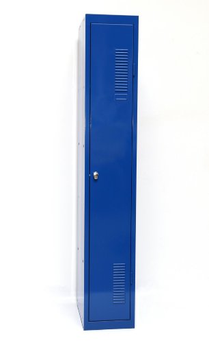 Szagato SPIND-1 (Grund) 180x30 cm, 1 Boden, Vorhängeschloss, (RAL5010) blau (Kleiderspind Garderobenschrank Umkleidespind) von Szagato