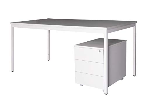 Szagato Schreibtisch Profi Office-Line Set 180x100cm, inkl. Rollcontainer Eco, lichtgrau Schreibtisch Profi Office-Line Set Computertisch Bürotisch Szagato Schreibtisch Profi Office-Line Set 180x100cm, inkl. Rollcontainer Eco, lichtgrau Schreibtisch Profi Office-Line Set Computertisch Bürotisch von Szagato