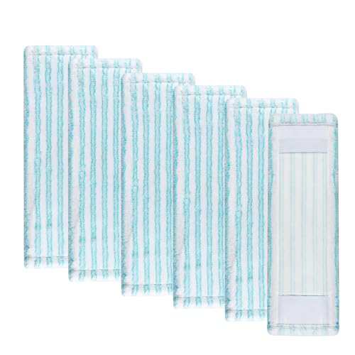 6er Pack Mikrofaser-Ersatzbezüge für Profi XL Micro Duo 50CM Wischmopp - Hochsaugfähige Wischmoppbezüge für alle Bodenarten von Szfanyangxuan