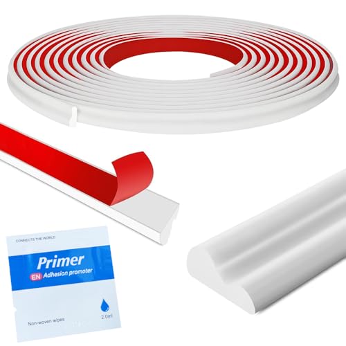 Selbstklebende Zierleiste für Wand & Möbel - 6m x 22mm Dekorstreifen mit 5 Reinigungstüchern - Ideal für Spiegelrahmen, Schränke & Wohnraumgestaltung von Szfanyangxuan