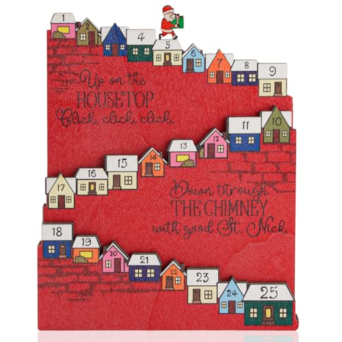 Kletternder Weihnachtsmann Adventskalender | Holz Treppen Weihnachts Adventskalender 2025 | 25-Tage Weihnachts Countdown Kalender, DIY Reisender Weihnachtsmann Weihnachtsdeko Innen für Schreibtisch Kletternder Weihnachtsmann Adventskalender | Holz Treppen Weihnachts Adventskalender 2025 | 25-Tage Weihnachts Countdown Kalender, DIY Reisender Weihnachtsmann Weihnachtsdeko Innen für Schreibtisch von Szhhrxi