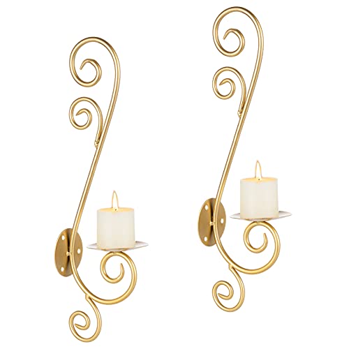 Sziqiqi 2 Stück Wand Kerzenhalterung Wandteelichthalter aus Metall Kerzenhalter Wand Kerzenständer Teelichthalter Gold Kerzenhalter Stumpenkerzen Dekor für Schlafzimmer Esszimmer Wohnzimmer Badezimmer Sziqiqi 2 Stück Wand Kerzenhalterung Wandteelichthalter aus Metall Kerzenhalter Wand Kerzenständer Teelichthalter Gold Kerzenhalter Stumpenkerzen Dekor für Schlafzimmer Esszimmer Wohnzimmer Badezimmer von Sziqiqi