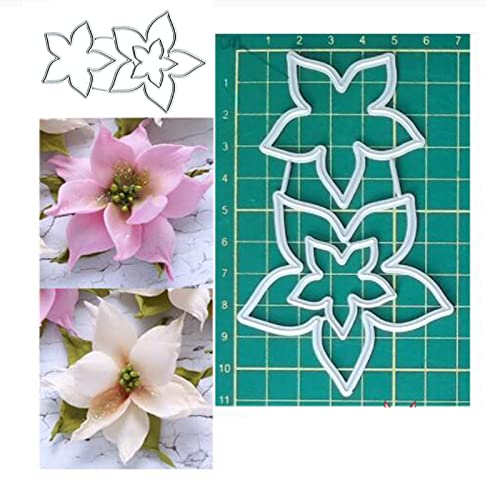 3 Stück 3D-Blumen-Metall-Stanzformen, Weihnachten, Frühlingsblumen, Blatt, Schmetterling, Stanzschablonen, DIY, Scrapbooking, dekorative Prägepapier, Scrapbooking, Kartenherstellung von Sznilindm