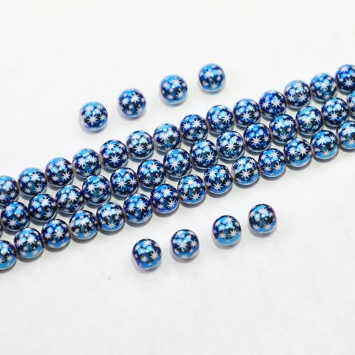 50pcs Fashion Ceramic Beads for Jewelry Making Electroplated Hexagram Pattern Beads for DIY Crafts Jewelry Making Bracelets Necklace von Sznilindm