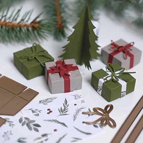 Fliege 3D Geschenkbox Metall Stanzformen Frohe Weihnachten Fliege Geschenkbox Stanzformen Schablonen DIY Scrapbooking Dekorative Prägung Papier Scrapbooking Kartenherstellung von Sznilindm