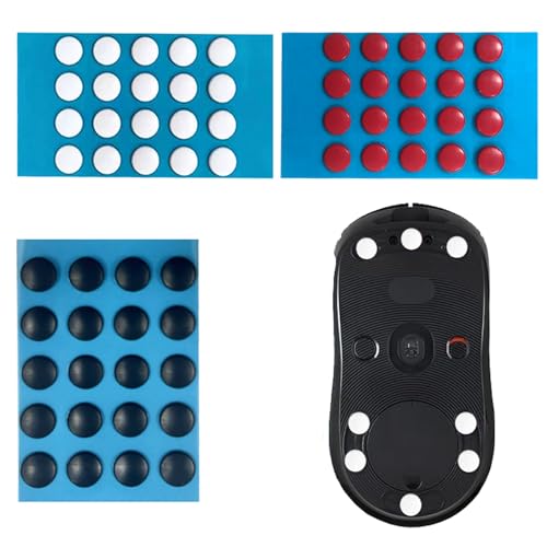 Sztqqing 60pcs dot Mouse Skates Mouse Dot Skate Ersatz Mausfüße Universelle Maus Anti-Rutsch Fuß Aufkleber Abgerundete Kanten Perfekte Gleiteigenschaften für Gaming Büro von Sztqqing