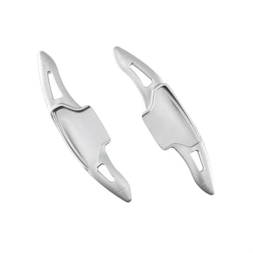 Szwaldaper , for Ford, for Explorer, MK6 ST-Line XLT Sport ST Plug-in Hybrid 2020 2021 2022 Auto-Lenkrad-Paddle-Shifter-Verlängerung Auto-Schaltwippe(BLACK Silver) von Szwaldaper