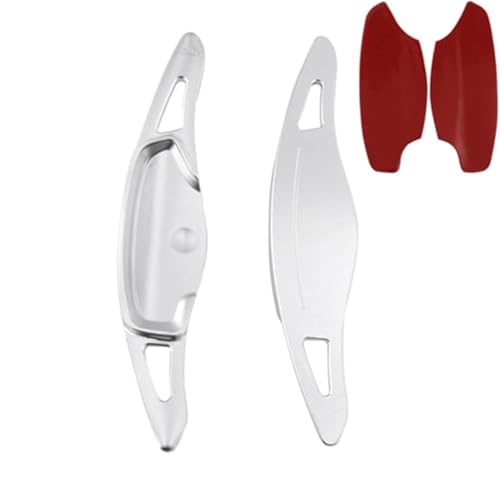 Szwaldaper , for Kia, for EV6 Long, for Range, for GT-Line GT Wind Air Electric 2021 2022 2023 Auto-Lenkrad-Schaltpaddel-Verlängerungszubehör Auto-Schaltwippe(BLACK Silver) von Szwaldaper