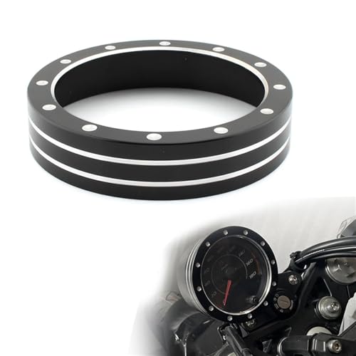 Szwaldaper 1 Stück Motorrad Aluminium Tachoanzeige Lünette Zierring, for Harley, Davidson X350 2023 Tachometer-Zierring(Style B) von Szwaldaper