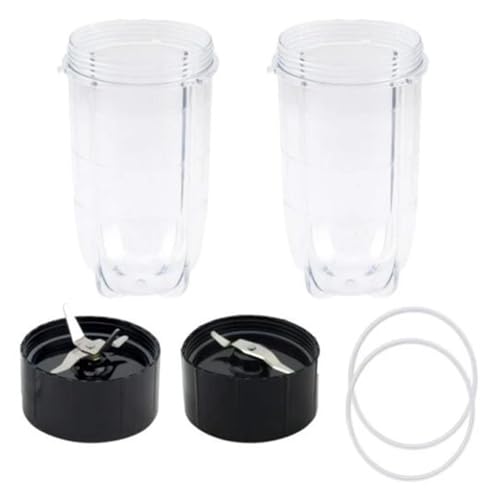 Szwaldaper 16Oz hohe Becher for Magic 250W Mixer mit flacher Klinge Kreuzklinge, for MB1001 Ersatzteil Mixerdeckel von Szwaldaper