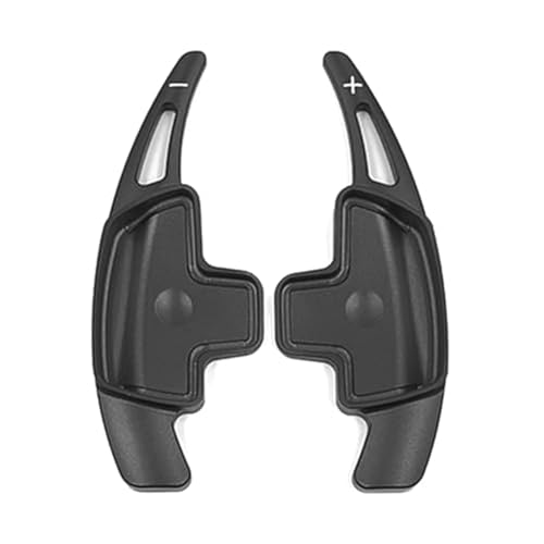 Szwaldaper 2 Stück Aluminium-Auto-Lenkrad-Schaltwippen-Verlängerungsschaltwippen, for Mercedes-Benz, ABCE CLA CLS GLA GLC GLE S-Klasse Auto-Schaltwippe(Black) von Szwaldaper