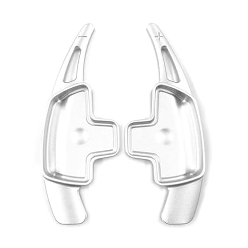 Szwaldaper 2 Stück Aluminium-Auto-Lenkrad-Schaltwippen-Verlängerungsschaltwippen, for Mercedes-Benz, ABCE CLA CLS GLA GLC GLE S-Klasse Auto-Schaltwippe(Silver) von Szwaldaper