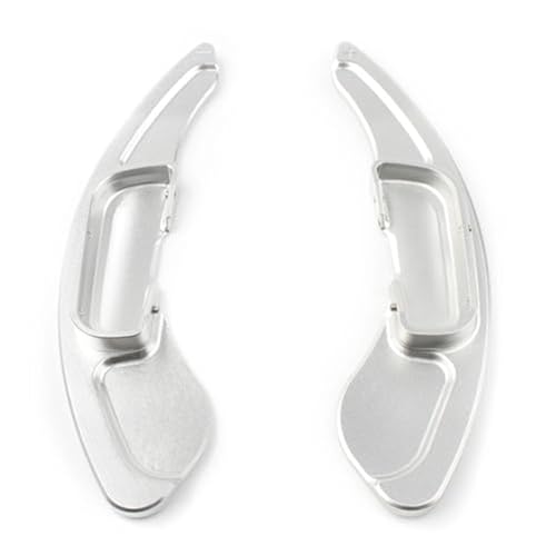 Szwaldaper 2-teiliger Aluminium-Autolenkrad-Schaltwippen-Verlängerungsschalthebel, for Mazda 3, for Axela, for Mazda 6, for Atenza 2014-2018 und CX-5 2016 2017 2018 Auto-Schaltwippe(Silver) von Szwaldaper