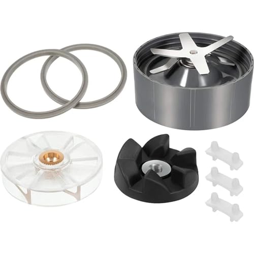Szwaldaper 8 Stück Mixer-Ersatzteile for 600 W 900 Mixer mit Eisklinge/Gummidichtung/Stoßdämpfer usw Mixerdeckel von Szwaldaper