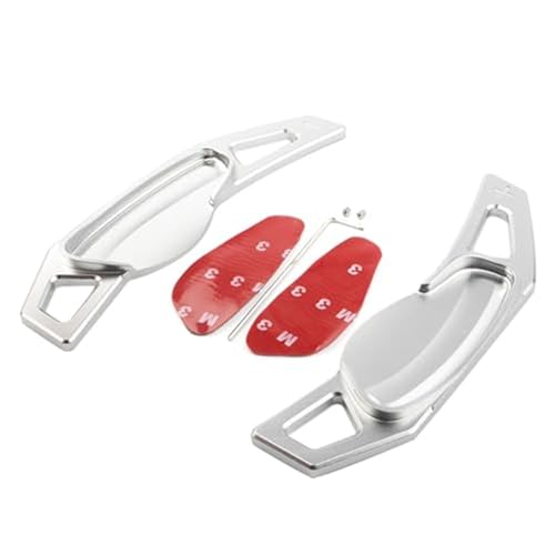 Szwaldaper Auto-Lenkrad-Schaltpaddelverlängerung, for Mercedes-Benz, for Smart, Fortwo W451 2007–2014 und Forfour W453 2015 2016 2017 Auto-Schaltwippe(BLACK Silver) von Szwaldaper