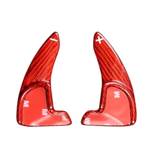 Szwaldaper Carbonfaser-Autolenkrad-Schaltwippe, for DODGE, Challenger Charger 2015-2021, for Durango 2014-2021 Innenausstattung Auto-Schaltwippe(Red) von Szwaldaper