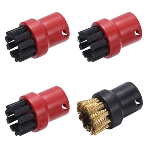Szwaldaper Ersatz-Reinigungsbürsten for runde Sprinklerdüsenköpfe for SC1 SC2 SC3 SC4 SC5 SC7 CTK10 Dampfreiniger-Ersatzteile Dampfreiniger-Ersatzteile(HXL2164Red) von Szwaldaper