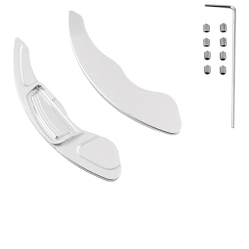 Szwaldaper For Civic, FD6 FN2, for JAZZ, Sport Fit GE 2013, for Insight ZE2 Auto-Lenkrad-Paddle-Shift-Verlängerung Quick Shifter Auto-Schaltwippe(Silver) von Szwaldaper