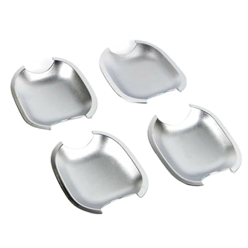 Szwaldaper For Ford, for Focus, 3 MK3, for, Kuga 2 Auto vorne hinten Tür Haltegriff Einsätze Abdeckungen Schutz Catch Cap Aufkleber Außentürgriffabdeckung(Silver Bowl 4 Door) von Szwaldaper