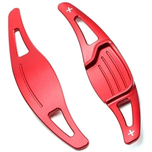 Szwaldaper For Ford, for Fusion, for Mondeo, for Vignale, for Titanium, for Platinum, for Wagon ST-Line SE Auto-Lenkrad-Schaltwippen-Verlängerungsschalthebel Auto-Schaltwippe(Red) von Szwaldaper