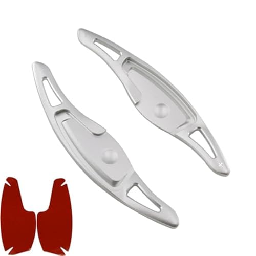 Szwaldaper For Genesis, G80 Sport 2017 2018 2019 2020 Auto-Lenkrad-Schaltwippenverlängerung Schalthebelaufkleber aus Aluminiumlegierung Auto-Schaltwippe(Silver) von Szwaldaper