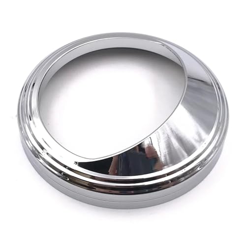 Szwaldaper For Harley, Electra Glide Dyna Fat Boy Softail Road King Custom Chrome 5" Aluminium Tachoanzeige Lünette Visier Zierringabdeckung Motorrad-Tachometerring(Silver) von Szwaldaper