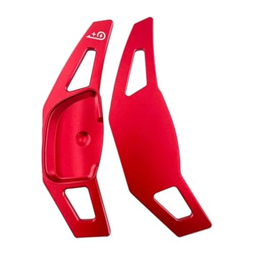 Szwaldaper For Hyundai, IONIQ 5 Ioniq 6 Limited Techniq 2021 2022 2023 Auto Lenkrad Schaltwippen Gangverlängerung Aufkleber Styling Auto-Schaltwippe(RED) von Szwaldaper