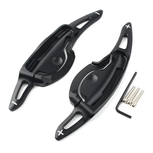 Szwaldaper For Hyundai, LA Festa 2019 Auto-Lenkrad-Schaltwippen-Verlängerung CNC-Aluminium, for LA Festa 2019-2020 Auto-Schaltwippe(Black) von Szwaldaper