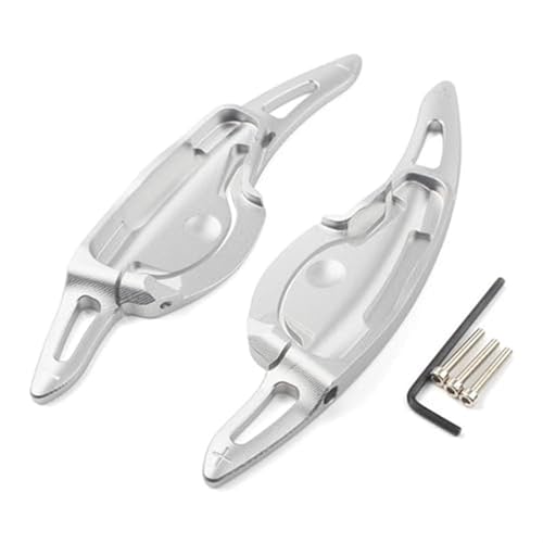 Szwaldaper For Hyundai, LA Festa 2019 Auto-Lenkrad-Schaltwippen-Verlängerung CNC-Aluminium, for LA Festa 2019-2020 Auto-Schaltwippe(Silver) von Szwaldaper