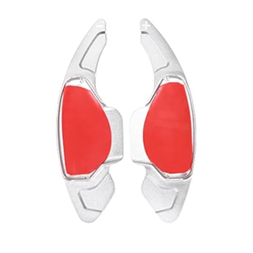 Szwaldaper For Infiniti, QX50 QX55 QX60 2022, for Essential, for Luxe, for Sensory Car Lenkrad Paddle Shifter Verlängerung Getriebe Aufkleber Zubehör Auto-Schaltwippe(Style 1 Silver) von Szwaldaper