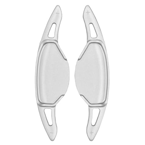 Szwaldaper For Infiniti, QX50 QX55 QX60 2022, for Essential, for Luxe, for Sensory Car Lenkrad Paddle Shifter Verlängerung Getriebe Aufkleber Zubehör Auto-Schaltwippe(Style 2 Silver) von Szwaldaper