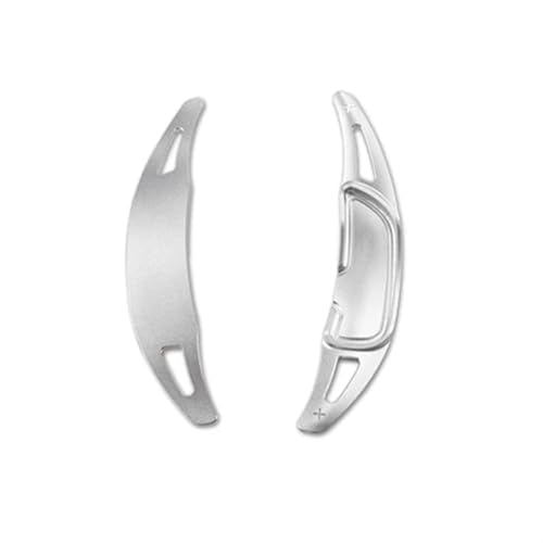 Szwaldaper For Mercedes-Benz, 2015+ A35 A45 A45S CLA45 S CLA35 Shooting Brake Schaltwippen verlängern Auto Lenkrad Schaltaufkleber Auto-Schaltwippe(Silver) von Szwaldaper