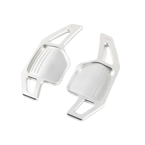 Szwaldaper For Skoda, for Superb Combi, for Elegance 3T, for Fabia, for Octavia, MK2 A5 1Z Combi RS Autolenkradverlängerung Schalthebel Schaltwippen Aufkleber Auto-Schaltwippe(Silver) von Szwaldaper