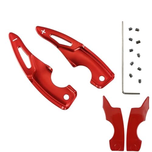 Szwaldaper For Subaru, BRZ S ZC6 ZD8 TS Limited Type-RS, for Toyota, 86 GTS GR Sport 2017+ Auto-Lenkrad-Schaltwippen-Verlängerungsaufkleber Auto-Schaltwippe(RED) von Szwaldaper