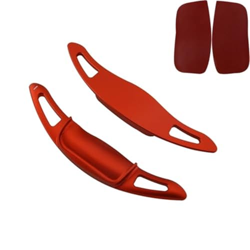 Szwaldaper For Suzuki, for Across, for Plug-in, for Hybrid PHEV 2021 2022 2023 Auto Lenkrad Schaltwippen Getriebe Verlängerung Aufkleber Zubehör Auto-Schaltwippe(Red) von Szwaldaper
