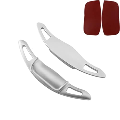 Szwaldaper For Suzuki, for Across, for Plug-in, for Hybrid PHEV 2021 2022 2023 Auto Lenkrad Schaltwippen Getriebe Verlängerung Aufkleber Zubehör Auto-Schaltwippe(Silver) von Szwaldaper