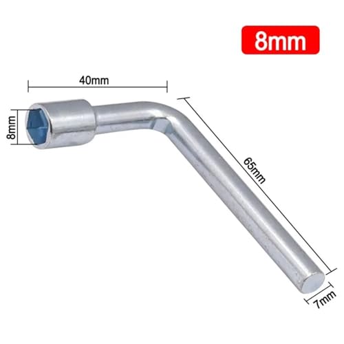 Szwaldaper L-förmiger Steckschlüssel aus Stahl, mehrere Dreiecke, Handreparaturwerkzeug, Sechskanthülse, Wartungswerkzeug, Sechskantschlüssel, Klempner LKW-Kabinenschlüssel von Szwaldaper