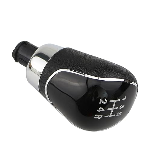 Szwaldaper MT 5/6-Gang-Schaltknauf for Ford, for Focus, 2 MK2 FL C-MAX 06–11 MK3 MK4, for Galaxy, Lever Gaiter Boot Lederbezug Schaltknauf(5 Speed Black Knob) von Szwaldaper