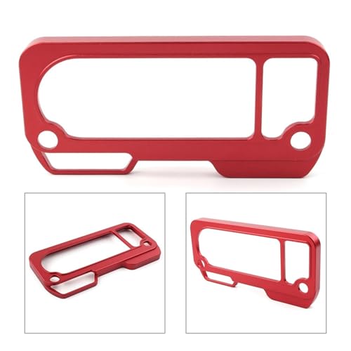 Szwaldaper Motorrad Tachoabdeckung Schutz Aluminium Zierleiste CB500X CB650R CBR650R 2019 2020 Motorrad-Tachometerring(Red) von Szwaldaper