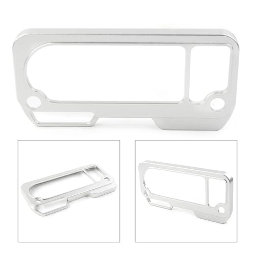 Szwaldaper Motorrad Tachoabdeckung Schutz Aluminium Zierleiste CB500X CB650R CBR650R 2019 2020 Motorrad-Tachometerring(Silver) von Szwaldaper