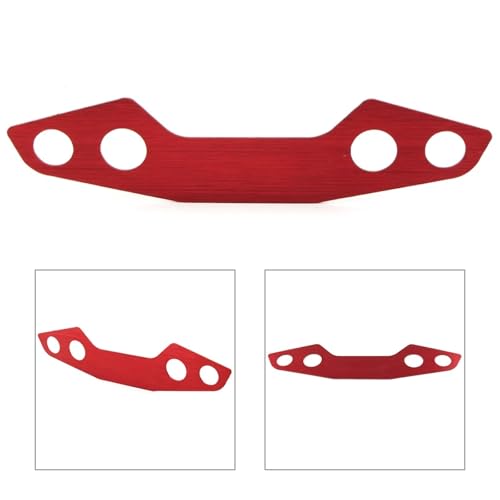 Szwaldaper Motorrad-Tachometer-Instrumenten-Abdeckung, dekorative Zierleiste for CB400 Super Boldor Tachometer-Zierring(Red) von Szwaldaper