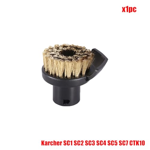 Szwaldaper Neue Nylonbürstenteile for SC1 SC2 SC3 SC4 SC5 SC7 CTK10 Handdampfreiniger-Reinigungsbürsten Sprinklerdüse Dampfreiniger-Ersatzteile(Set6) von Szwaldaper