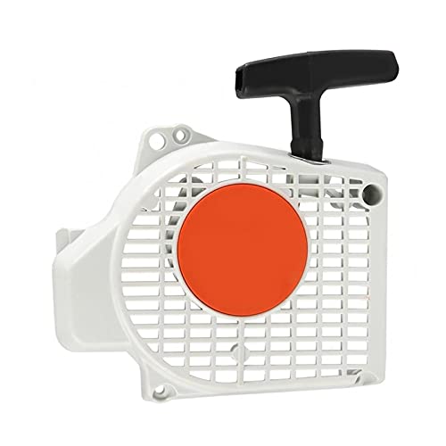 Szwaldaper Rückstoßstarter-Baugruppe Zugplattenstarter Kettensägenzubehör, for Steele, for STIHL, MS200T 020T 200 Kettensägen-Rücklaufstarter von Szwaldaper