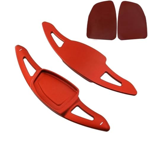 Szwaldaper Schaltwippen, for, RS3 RS4 RS5 RS6 RS7 Sportback 2022 RS E-tron GT 2023 Auto Lenkradschalthebelverlängerung Autoaufkleber Auto-Schaltwippe(Red) von Szwaldaper
