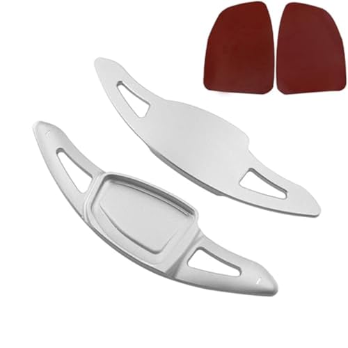 Szwaldaper Schaltwippen, for, RS3 RS4 RS5 RS6 RS7 Sportback 2022 RS E-tron GT 2023 Auto Lenkradschalthebelverlängerung Autoaufkleber Auto-Schaltwippe(Silver) von Szwaldaper