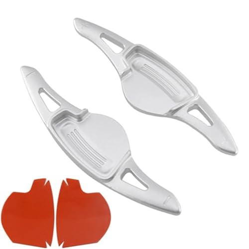 Szwaldaper Schaltwippen, for Hyundai, for Genesis, DH 2014 2015 2016 2017 G80 2018 2019 2020 Autolenkradgetriebe Verlängerungsaufkleber Zubehör Auto-Schaltwippe(Silver) von Szwaldaper