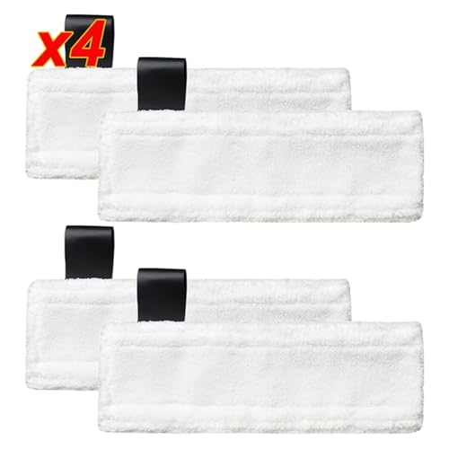 Szwaldaper Steam Mop Tuch for Easyfix SC2 SC3 SC4 SC5 Steam Pocket Mop PadsCleaner Mikrofaser Boden Kleidung Zubehör Dampfreiniger-Ersatzteile(4pcs) von Szwaldaper