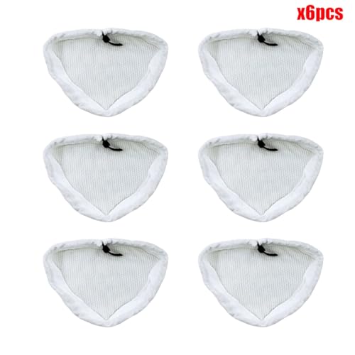 Szwaldaper Waschbares, wiederverwendbares Wischpad for Steamboy X5 H2O H20 S302 S001 SKG Handstaubsauger Reinigungstücher Mikrofaser Steam Mop Dampfreiniger-Ersatzteile(6pcs) von Szwaldaper